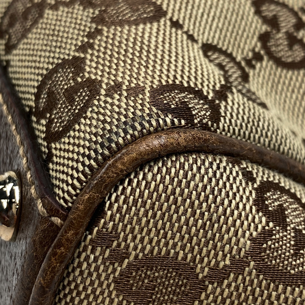 Gucci New Jackie Shoulder Line One Shoulder Bag Brown Bag Canvas Shoulder - Picture 3 of 5